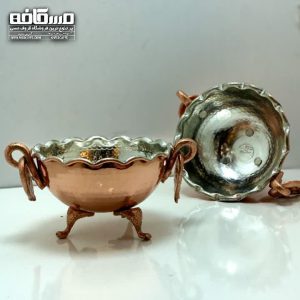 پیاله ی مسی پایه دار جدید