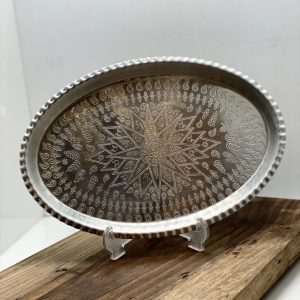 سینی بیضی آلمینیوم(طرح مسی)