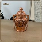 روغن دان مسی قلم کاری شده